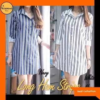 ZI97 Kualitas Terbaik W314 Hem Cewek Modis Casual Keren Kwalitas Tinggi Size Lengkap