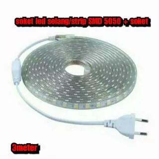 Lampu led strip selang smd 5050 3meter 3m 220V outdoor