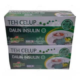 Teh Celup Daun Insulin Hikmah isi 20 - Obat Diabetes - Teh Daun Insulin - Teh Herbal - Daun Insulin