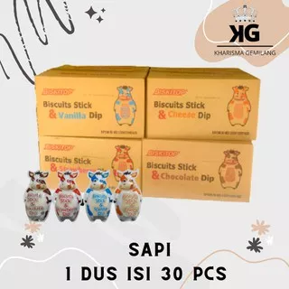 BISKITOP - (1 DUS) DIP SAPI 1.1 KG Biskuit Kue Kering Cemilan Anak Biscuit Biskitop Rasa Manis