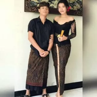 Set Batik Bali saput udeng dan kamen