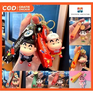 Souvenir Gantungan Kunci Shinchan Koleksi Shinchan Sport Bola Gantungan Kunci Karakter Lucu Kado Hadiah