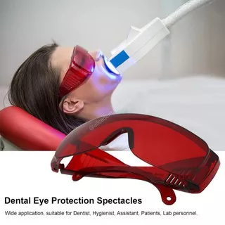 Alice dental Kacamata bleaching kaca mata light cure red merah whitening google glasses goggle