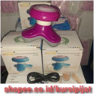 XY 999 Xinyan Apple Elektric Massager Alat Pijat Getar Mini Mimo Massager Untuk Terapi Massage Full BoDy BM Boobs Kepala Leher Pundak Lutut Kaki Perut Pinggang Pantat Pinggul Vagina Miss V Payudara Clitoris Lutut Wajah Muka Open BO Kursi Sofa Robot Pijit