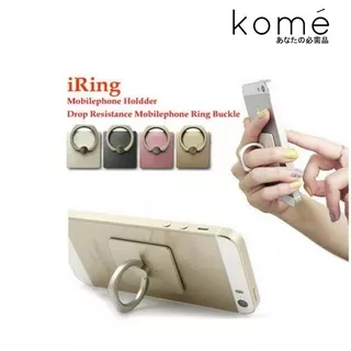 Iring polos + pack plastik emas no hook / ring stand holder phone cincin / Iring Hp Murah / Iring Hp warna warni