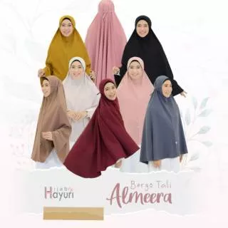 Bergo tali Bergo instan Bergo jumbo / bergo tali almeera HIJAB HAYURI ORIGINAL 100%