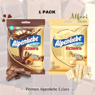 ?? Albani ?? Permen Alpenliebe Eclairs Coklat Caramel 1 Pack - Permen Coklat - Kemasan 144 gr Isi 40 Pcs - Alpenliebe White Chocolate