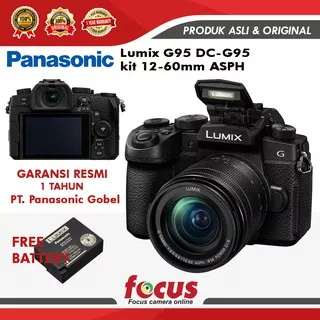 Panasonic Lumix DC-G95 Mirrorless with 12-60mm Lens / Lumix G95 - GARANSI RESMI