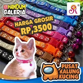 KALUNG KUCING SIZE M HARGA GROSIR BAHAN NILON BISA UNTUK ANJING, KELINCI, OTTER DLL aksesoris anti kutu murah tempat makan minum mainan berkualitas eksklusif premium cetak lonceng kitten tempat tidur grooming  kulit pakan  collar cat pet  kitty