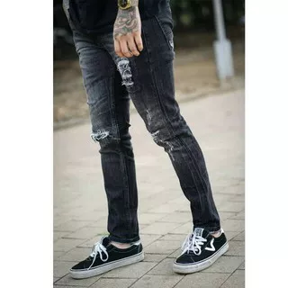 BGR Celana Jeans Pria Black Viper APPAREL™ Destroy-VLG36 Series ORIGINAL