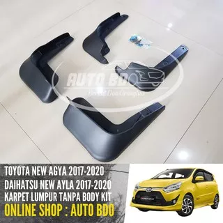 KARPET LUMPUR MUD GUARD NEW AGYA AYLA 2017 TANPA BODY KITT