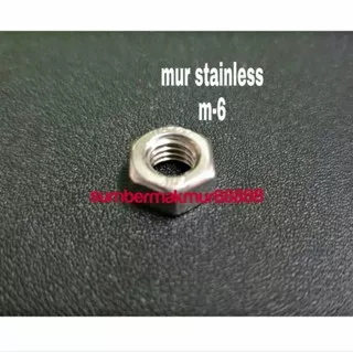 mur hexagon stainless m6 ss304