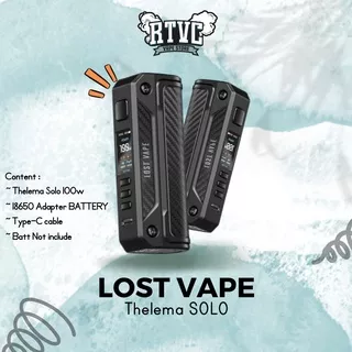 Thelema Solo 100W Box Mod by LOST VAPE Authentic