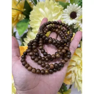 GELANG KAYU GAHARU ASLI KALIMANTAN 6 MM / GELANG KAYU RAMIN / GELANG KAYU GAHARU BUAYA KALIMANTAN