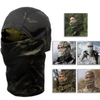 Masker ninja army loreng balaclava topeng motor kepala helm sarung motor camouflage tactical militer