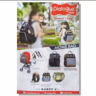 Tas Ransel Ibu - Moms Bag Dialogue Baby Stripe Series DGT 7515