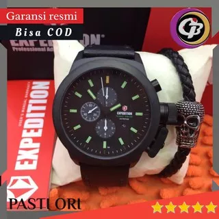 TURUN HARGA JAM TANGAN PRIA COWOK EXPEDITION NIGHT VISION E 6339 E6339 BLACK ORIGINAL