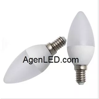 Lampu Candle LED 3W fitting E14 Hias 3 w watt bohlam lilin gantung HQ   - FAZILA TRONIK