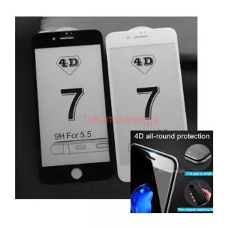 [SALE] Tempered Glass 4D Full Cover Pelindung Layar All Round Screen Iphone 6 6+ 7 Tempred Glas