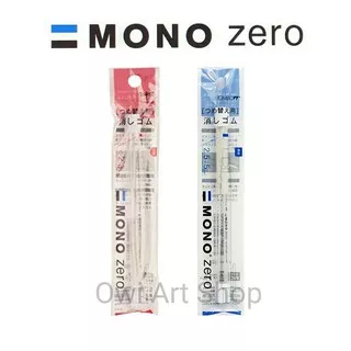 Refill Tombow Mono Zero Eraser 2.3mm (circle) / 2.5 x 5mm (kotak) - Isi Ulang Penghapus Mekanik