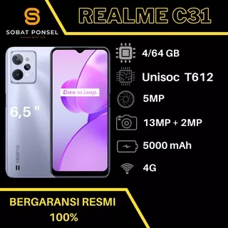 REALME C31 4/64GB GARANSI RESMI REALME INDONESIA 2022