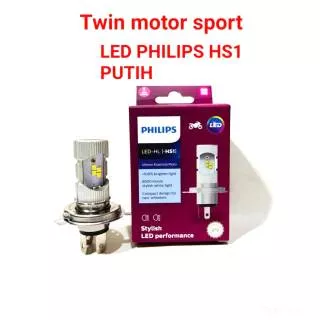 Bohlam Lampu Led HS1 Philips Cb/Cbr 150r/verza/Scopy fi/Klx/Ninja 150/Vixion/Byson/R15/Mx king/ninja 250 mono dll Putih