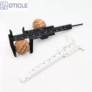 Vernier Caliper / Jangka Sorong Mini Diy Bahan Plastik Ukuran 80mm