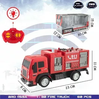Bro1159 RC Mobil Pemadam Kebakaran Fire Truck Mainan Anak Mobil Remote Control Bro1159B