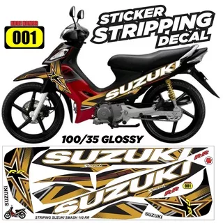 Sticker decal striping suzuki smash nr 110 variasi glossy semua ready packing aman