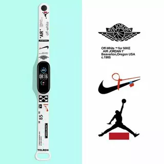 Nike Print Strap For Smart Watch Xiaomi Mi Band 3 Mi Band 4 M3 M4