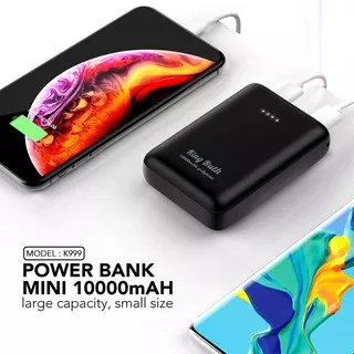 Powerbank Mini Body 10000 mAh Quick Charge Real Kapasitas Original