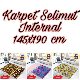 Karpet INTERNAL 145x190cm - KARMUT Karpet Selimut - Arco Aquatic Glory Big Leaf Stacko Star Splash