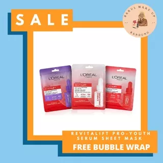 L`Oreal Masker Revitalift Pro-Youth Face Mask Radiance Skin Plumping Elasticity Crystal Sheet Loreal Sheet Mask Seet Mask Masker Wajah Masker Muka Tissue Mask Masker Tisu Face Mask Clay Mask Serum Mask Masker Serum ORIGINAL