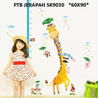 Evanurita Wall Sticker PTB Jerapah Smile Stiker Dinding Wallpaper Hiasan Dinding XL SK9030