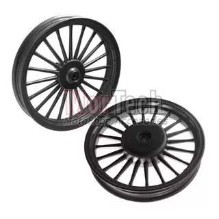 Velg Pelek Racing Tapak Lebar Turbin Beat FI 110 Scoopy Fi Beat Lama Vario 110 Cw Spacy Rosssi Hitam