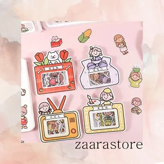 40 pcs cute girly sticker pack, decorative sticker lucu dan imut berisi 40 pcs sticker dalam 1 pack