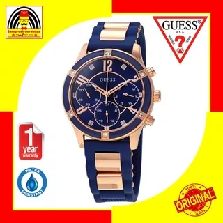 (PROMO) Jam Tangan Wanita Guess W1234L4 Breeze Blue Dial Original Bergaransi 1 Tahun