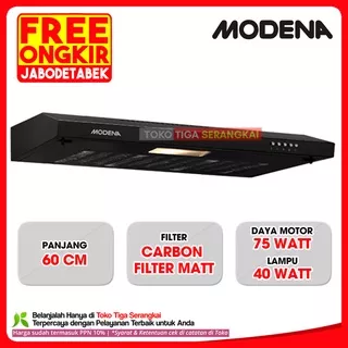 Modena Slim Cooker Hood Penghisap Asap 60 cm ESILE PX6001 PX-6001 (FREE ONGKIR)