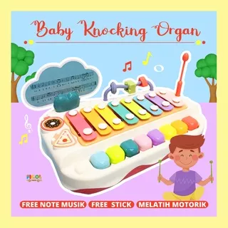 Mainan Musik Anak Baby Knocking Organ Vocal Piano Xylophone