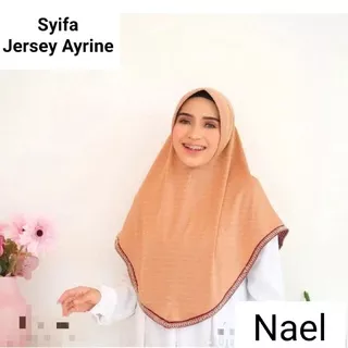 [Ori Nael]••SYIFA/ALLINE AQILA••jilbab instan bergo ped••hijab instan jersey kombinasi