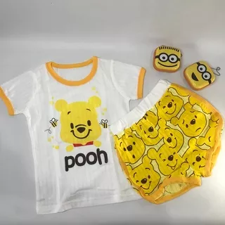 Baju Import Setelan Anak Disney Tsum Tsum Winnie the Pooh Bear