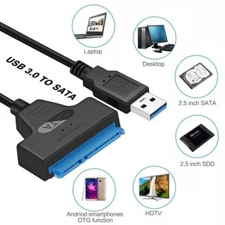 Speed 2.5 Inch External HDD SSD 22 Pin Converter Hard Disk Driver USB 3.0 To SATA Adapter Cable