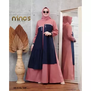 gamis original ninos design 129 gamis terbaru gamis hijab fashion