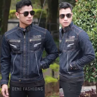 Jaket Jeans Pria TB Garment / Jaket Denim The Berry / Jaket Jeans Pria Casual / Jaket Pria Terbaru