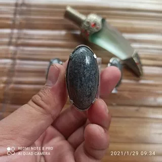 CINCIN BATU AKIK BADAR PERAK PANDAN (N)