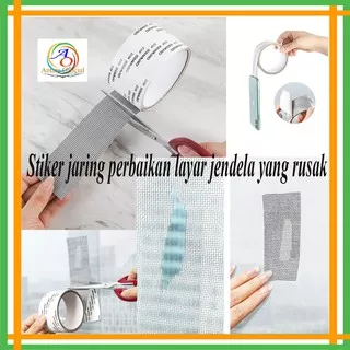 Stiker Perbaikan Layar Jaring Kasa jendela Tempelan Penutup Lubang Anti Nyamuk