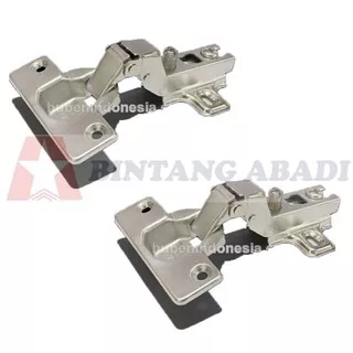 Huben Engsel Sendok Bengkok Biasa Per Pasang MT-16 / Furniture Hinge Terbaru2395