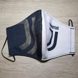 Masker Kain Printing Tematik Seri Bola Italia La Vecchia Signora Si Nyonya Besar