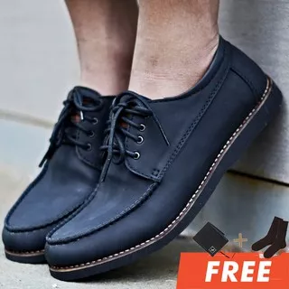 Moofeat Leon - Sepatu Pria Leon Casual Santai Semi Formal Kulit Pu