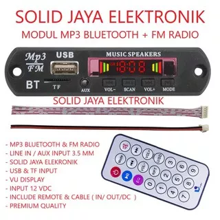 MODUL MP3 BLUETOOTH PLUS FM RADIO VIRE KIT MODUL MP3 BT KIT MP3 KIT PEMUTAR LAGU MP3 USB PLAYER BLUETOOTH MERK VIRE ORI ORIGINAL ASLI